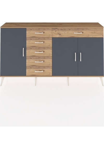 Arges Konsol 3 Raflı 6 Çekmeceli 3 Kapaklı 176x30x99 Çam-antrasit/çam Antrasıt/atlas Çam - Atlas Çam Arges Konsol 3 Raflı 6 Çekmeceli 3 Kapaklı 176x30x99 Çam-antrasit/çam Antrasıt/atlas Çam - Atlas Çam