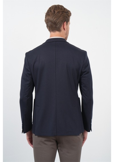 İmza Lacivert 6 Drop Slim Fit Pamuklu Ceket 1002260126