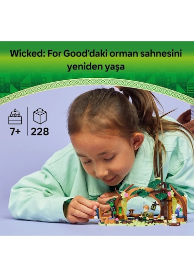 LEGO® Wicked Elphaba’nın Sığınağı 75687 - 7 Yaş ve Üzeri Çocuklar için Orman Temalı Yaratıcı Oyuncak Yapım Seti (228 Parça)