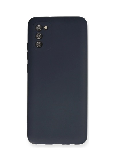 Samsung Galaxy A03s Kılıf Nano İçi Kadife Silikon - Lacivert
