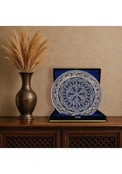 E38 El İşçiliği Çini Tabak 30 Cm - 6651