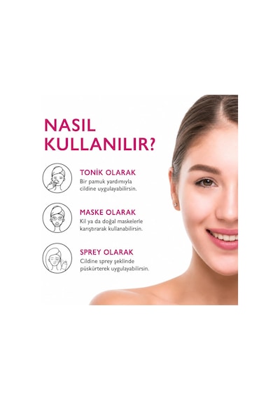 Artizan Care Organik Gül Suyu 100 Ml Cosmos Sertifikalı %100 Saf Gül Suyu Sprey Cam Şişe Tüm Cilt Tipleri