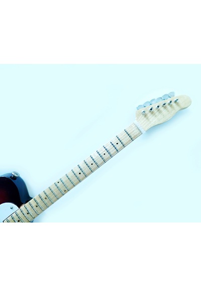 El Yapımı 1/4 Ölçek Minyatür Elektro Gitar Telecaster Sunburst