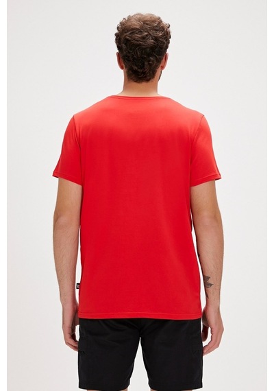 Bad Bear Manx Erkek Kırmızı Yuvarlak Yaka Tişört 240107011-RED Kırmızı