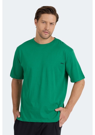 Slazenger Kaıser In Oversize Erkek Oversıze Koyu Yeşil Tişört Koyu Yeşil