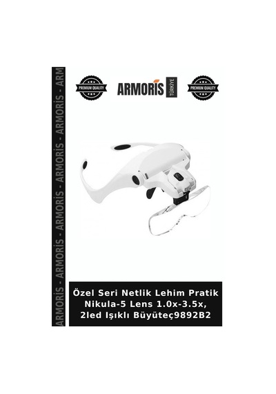 Özel Seri Netlik Lehim Pratik -5 Lens 1.0x-3.5x, 2led Işıklı Büyüteç9892b2