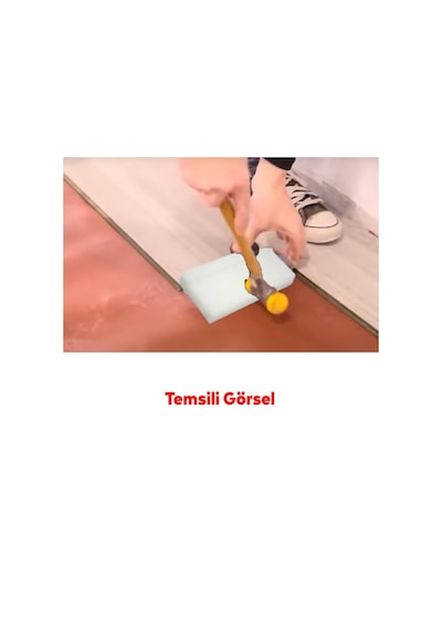 Parke Zemin Döşeme Takozu Beyaz 15 Cm 7 Cm Polyamid Laminant Parke Çakma Takozu