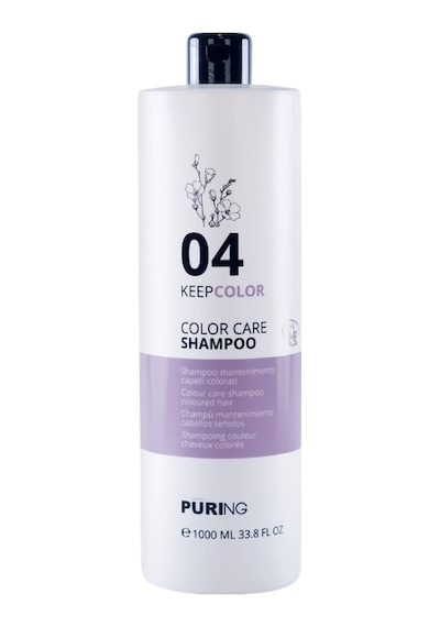 Purıng 04 Keepcolor Boyalı Saçlar İçin Keten Tohumu Yağı Ve E Vitaminli Renk Koruyucu Şampuan 1000ml Boyalı / Röfleli
