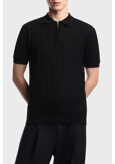 Emporio Armani Erkek Polo Yaka Kazak Em004305 Af23761 Uc001 Siyah