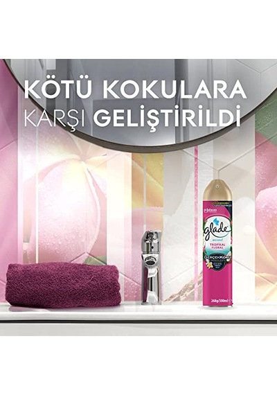 Hava Tazeleyici Aerosol, Oda Kokusu, Tropikal Floral, 300ml