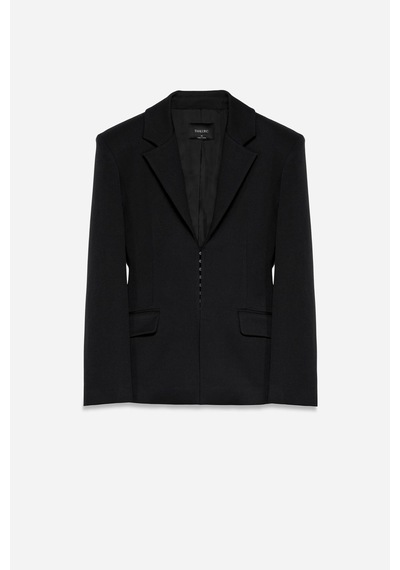 Kadın Lacivert Agraflı Bele Oturan Blazer Lacivert