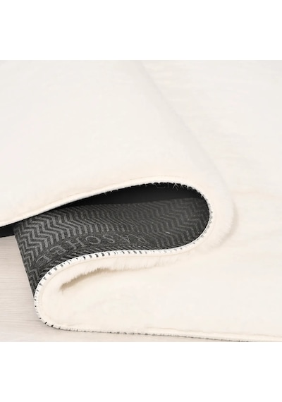 Çam Halı Tavşan Poly Rptf1120 Peluş Halı -beyaz- Yüksek Kalite-ekstra Yumuşak - Kaymaz Özel Tabanlı - Özel Ölçü