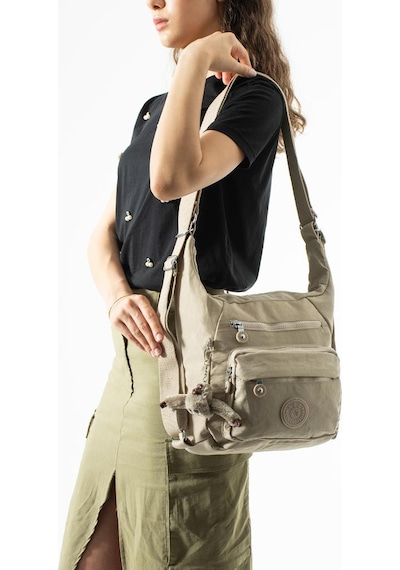 Baginn İster Sırt İster Omuz İster Çapraz Askılı Fonksiyonel Kullanım Kadın Çantası 28 28 Cm 571 Collection Krem