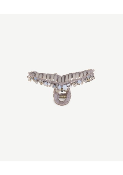 Yargıcı Cam Taş Detaylı Toka 26kktk9021x 005 Gri