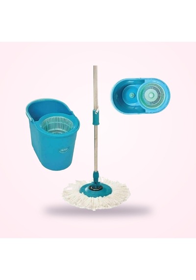 Fix Mop Set Döner Başlıklı Sıkma Sistemli Pratik Temizlik Seti Mt-17