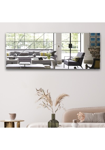 Decorita Düz Güneş Desen Kanallı 130x50CM Cam