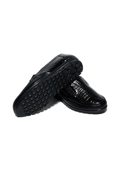 Bestello Bağcıksız Termo Taban Comfort 018-m136-1-25k Kadın Ayakkabı Siyah Kroko