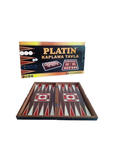 Star Platin Büyük Boy Tavla 12 Mm Mdf Kasa İle Şık Desenli Oyun Takımı