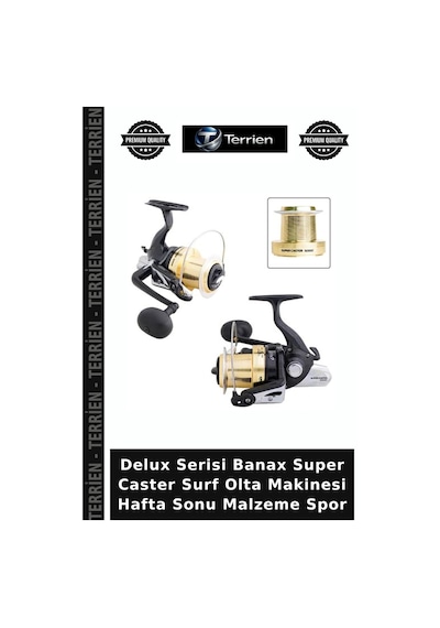Delux Serisi Banax Super Caster Surf Olta Makinesi Hafta Sonu Malzeme Spor 5000c