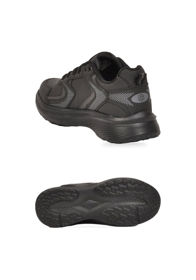 X-step Bağcıklı Hafif Rahat Siyah Unisex Yürüyüş Ve Spor Ayakkabı Sneaker 2032 G Siyah-siyah