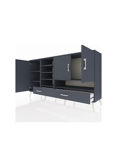 Hyperion Konsol 8 Raflı 2 Çekmeceli 3 Kapaklı 176x44x99 Antrasit- Antrasit-antrasit Hyperion Konsol 8 Raflı 2 Çekmeceli 3 Kapaklı 176x44x99 Antrasit- Antrasit-antrasit