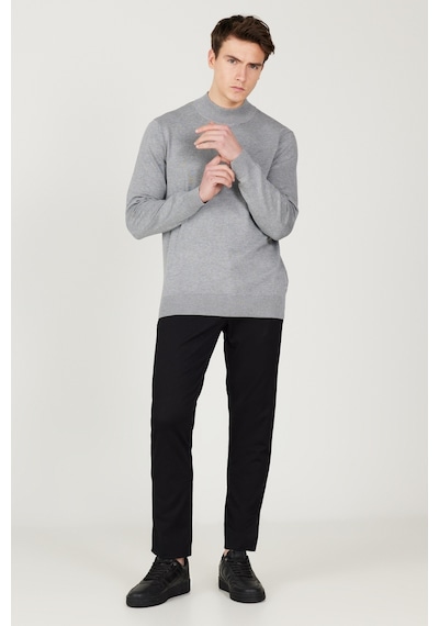 AC&Co / Altınyıldız Classics Erkek Siyah Slim Fit Dar Kesim Pamuklu Esnek Chino Pantolon Siyah AC&Co / Altınyıldız Classics Erkek Siyah Slim Fit Dar Kesim Pamuklu Esnek Chino Pantolon Siyah