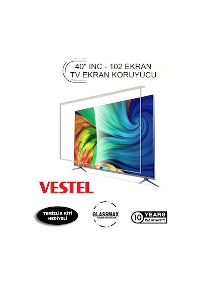 Vestel 40f7100 Uyumlu 40" Inç 102 Ekran Tv Ekran Koruyucu
