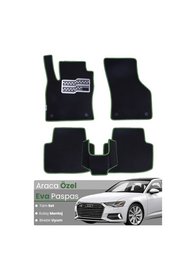 Audi A6 Sedan 2019-2025 Uyumlu Eva Paspas Tam Set Araca Özel,su Geçirmez,kolay Montaj 897