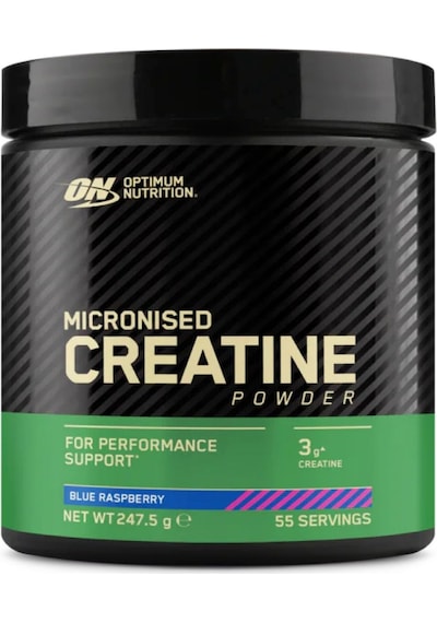 Kreatin Monohidrat Blue Raspberry Aromalı 247.5 G 55 Servis Kas Gücü Ve Desteği Tropikal Meyveli