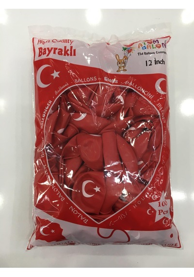 Balon Bayrak Vatan 100'lu