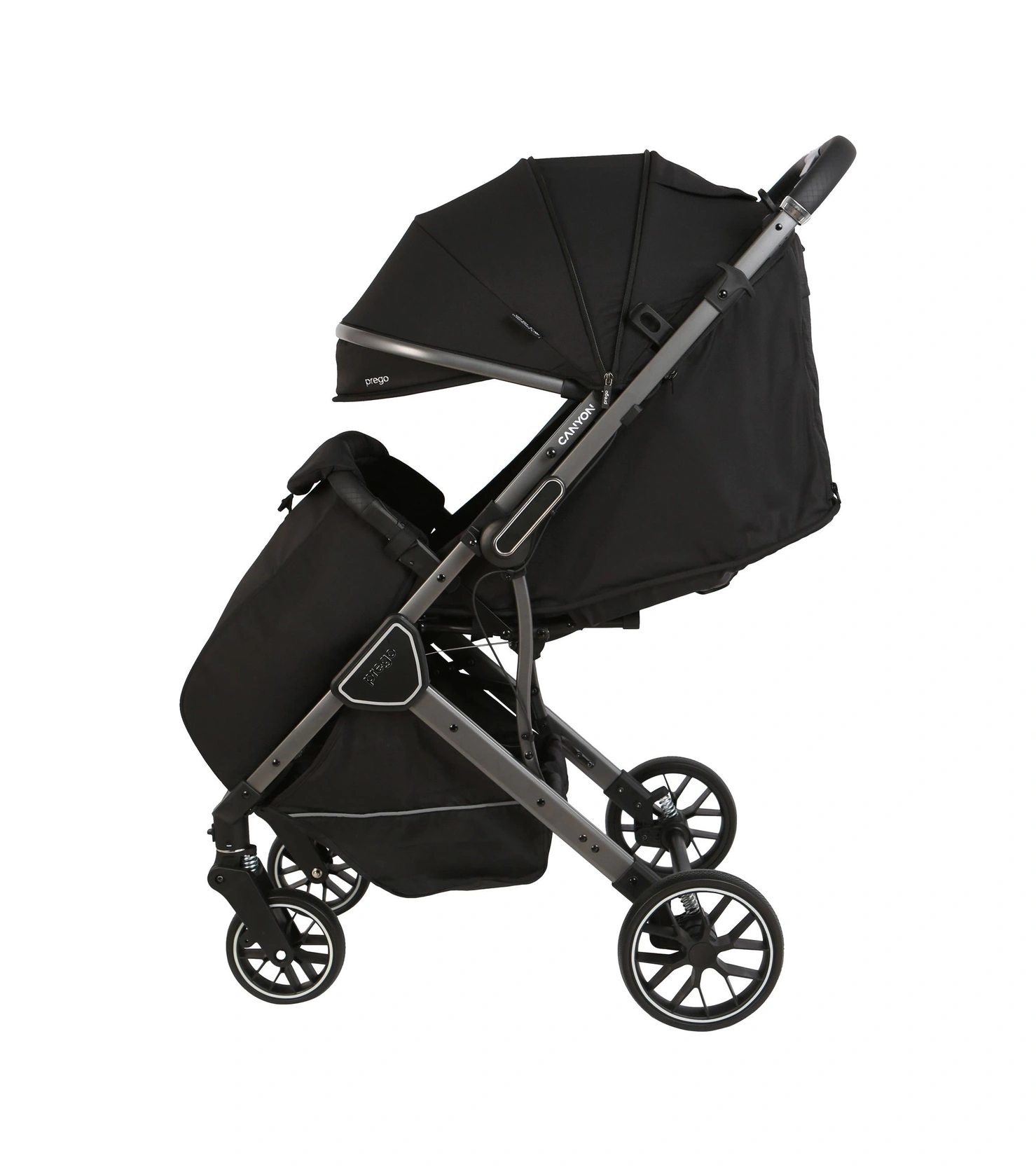 Prego Canyon Koldan Çift Yönlü Kabin Boy Bebek Arabası Siyah