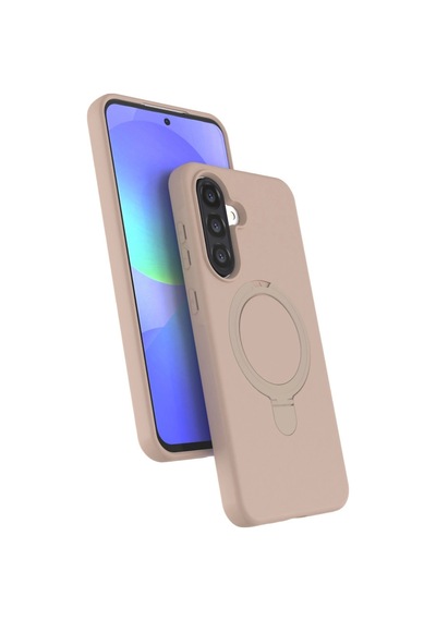 Samsung Galaxy A26 Regal Magsafe Standlı Kapak - Çöl Titanyum 0.2M-Çok Renkli