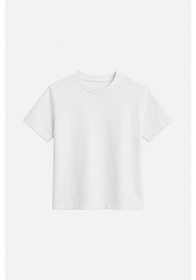 Suud Collection Ekru Comfy Basic Tişört