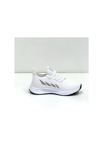 Wipper Ultra Hafif Triko Sneaker - Nefes Alan Ortopedik Poli Taban Unisex Yazlık Spor Ayakkabı Beyazsiyah
