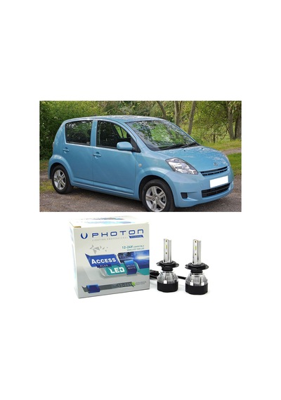 Daihatsu Sirion Led Xenon Uzun + Kısa Far Ampulü H4 Access Yeni Seri Beyaz