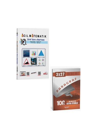 Acil 2027 10. Sınıf Matematik Soru Bankası+anla Kazan Paragraf Deneme