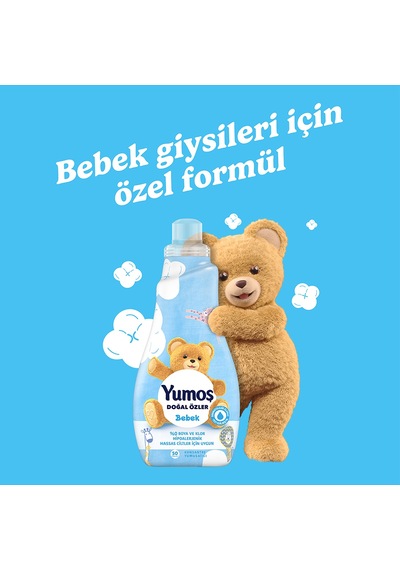 Yumoş Doğal Özler Konsantre Çamaşır Yumuşatıcısı Bebek 1200 Ml 50 Yıkama 4 Adet Diğer