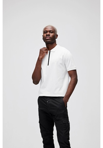 Bad Bear Cord Erkek Beyaz Polo Tişört Beyaz