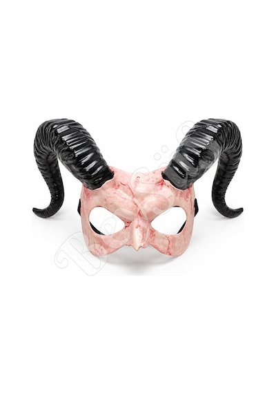 Cadılar Bayramı Boynuzlu Faun Maske Tüm Yaşlar