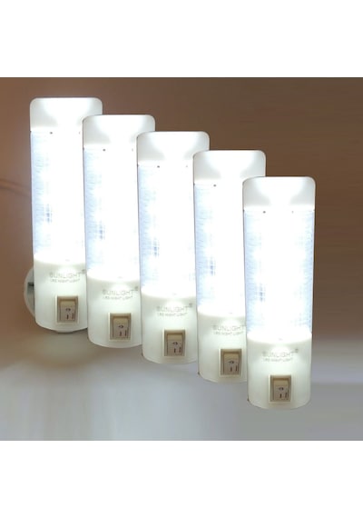 Uzun Led Gece Lambası 0,5W Tasarruflu Işıklı Fişli Düğmeli 5 Adet(503909284) Çok Renkli