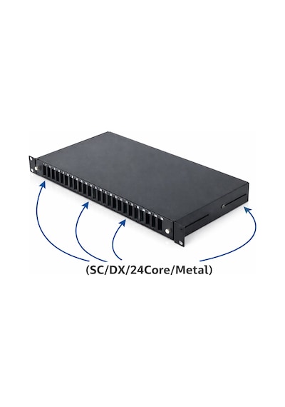 24 Port Sc Dx Fiber Optik Patch Panel