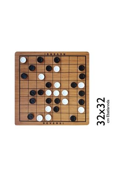 Redka. Ahşap Reversi. Strateji. Reversi Oyunu. Eğitici Akıl Oyunu