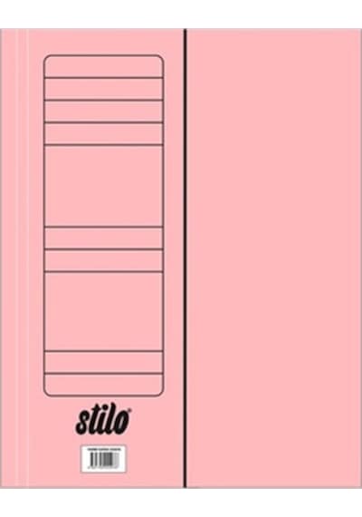 Stilo Pembe Yarım Kapak Dosya - 10 Adet Pembe