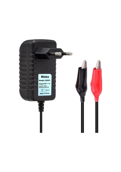 7.8v - 1 Amper 2s Lithium Ion Battery Charger Krokodil Uçlu Lityum İyon Piller Için Uygun Şarj Cihazı