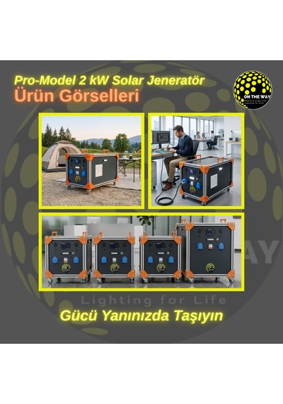 Otw Pro-model 2000w Mobil Güç İstasyonu Lifepo4 Bataryalı Solar Jeneratör