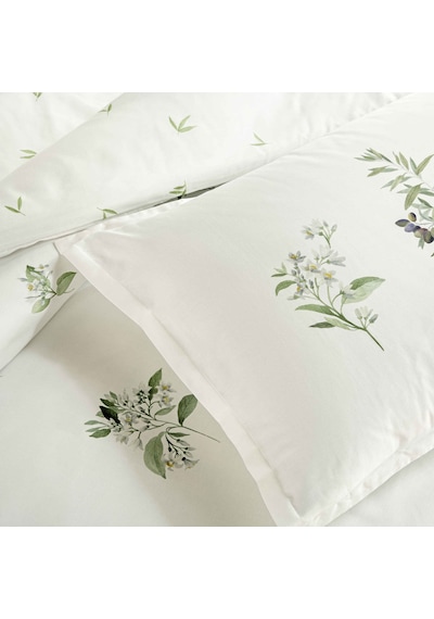 Linens Allday Oliva Pamuk Saten Çift Kişilik Nevresim Takımı Beyaz Beyaz