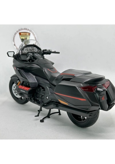 Honda Goldwing Dct Siyah 1:12 Diecast Motosiklet Model Lisanslı Metal Maket Oyuncak & Biblo