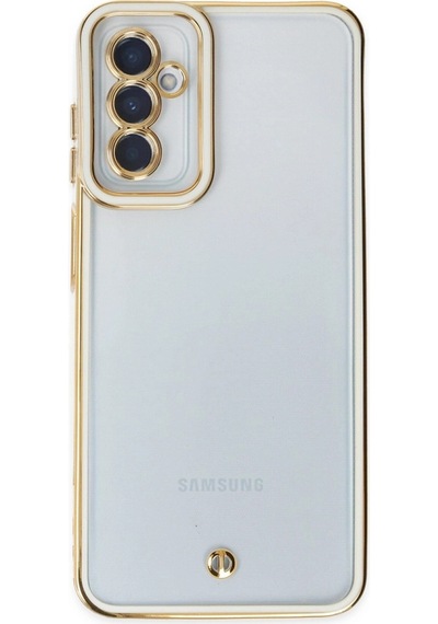 Samsung Galaxy M23 Kılıf Liva Lens Silikon - Beyaz Düz Renkli