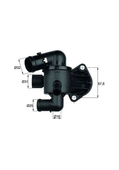 Mahle Tı33.87 Termostat Komple Passat-scırocco 09 2.0 Tdı 87c 03l121111ac-03l121111m Adet ıdır