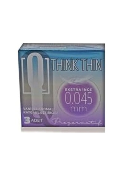 Q Kondom Think Thin 3'lü Extra Ince 0,045 Mm